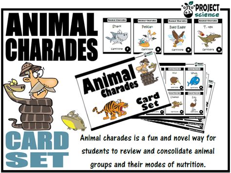 Animal Charades Teaching Resources