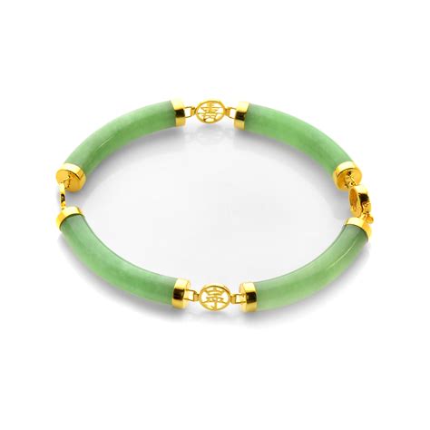 Dyed Green Jade Bracelet