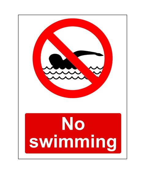 No Swimming Sign Adva Suppliers Of Safety Signage Nationwide