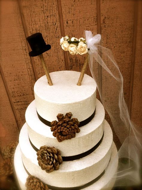 Rustic Wedding Cake Topper Country Fall Weddings By Momoradrose 2400