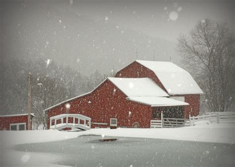 Winter Barn Scenes Wallpaper Wallpapersafari