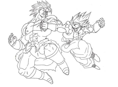 Dessin Broly vs Gojita Gogeta 狩り暮らしのカカロッティ kaka0317mako