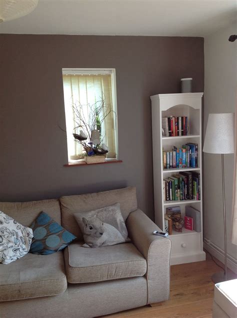 40 radiant living room paint colors to liven up your space. Feature wall in our living room (paint colour Dulux ...