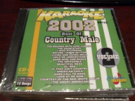 chartbuster prodisc karaoke 80162 best of country male 2002 vol 2 cd g 15 tracks ebay
