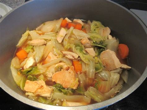 Potée de chou chinois et poulet Diet Délices