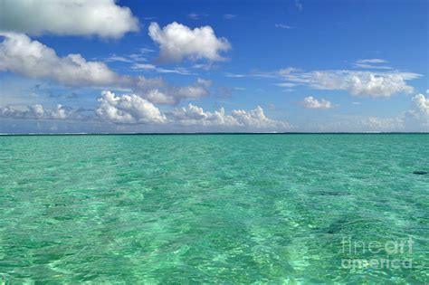 Beautiful Bora Bora Green Water And Blue Sky Digital Art By Eva Kaufman