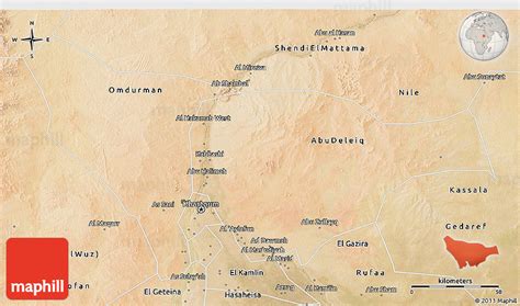 Satellite 3d Map Of Khartoum