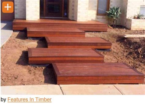 I Totally Adore These Staggered Platform Stairs Front Yard Design