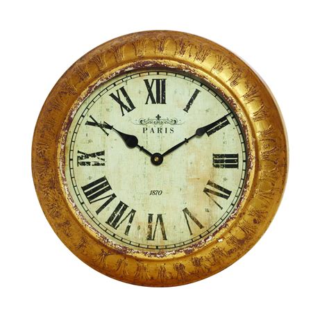 Abington Gold Wall Clock Antique Reproduction Shop