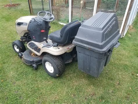 Craftsman Ys4500 Riding Lawn Mower With Bagger Ronmowers