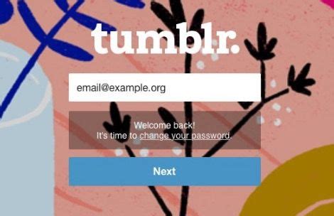 Tumblr Making Some Users Change Passwords But Why Old Email Account