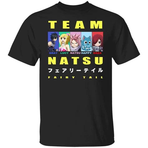Team Natsu Fairy Tail Gray Lucy Natsu Happy Erza Shirt Hoodie Tank