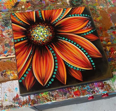 Diy Canvas Art Painting Mini Canvas Art Flower Art Painting Painting