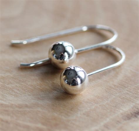 Sterling Silver Ball Dangle Earrings Abundance Dangle Earrings 2