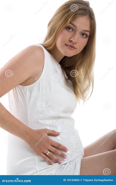 Pregnant Cute Woman Stock Images Image