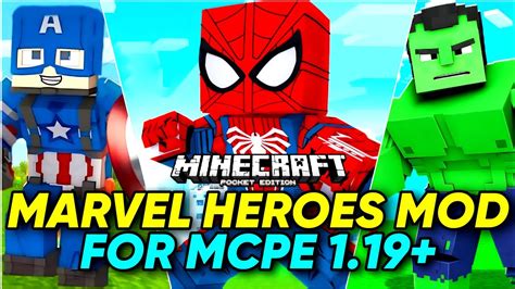 Marvel Heroes Addon For Mcpe 119 V3 Marvel Superheroes Mod For