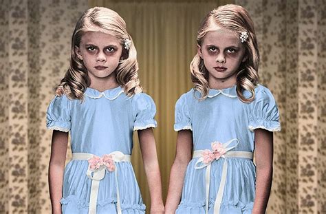 Identical Twin 5 Year Old Girls Celebrate Classic Horror Movies
