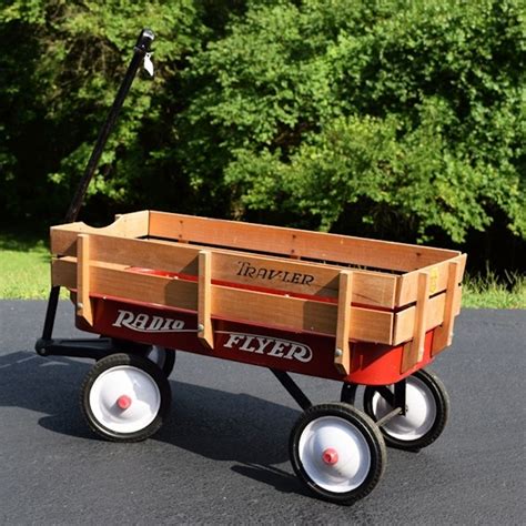 A Classic Radio Flyer Traveler Red Wagon Ebth