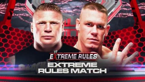 Almost 5 Star Match Reviews John Cena Vs Brock Lesnar Wwe Extreme Rules 2012 Tjr Wrestling