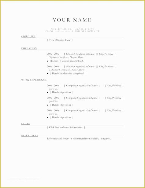 Resume templates and examples to download for free in word format ✅ +50 cv samples in word. Completely Free Resume Template Download Of totally Free Resume Download Unique 23 Best ...