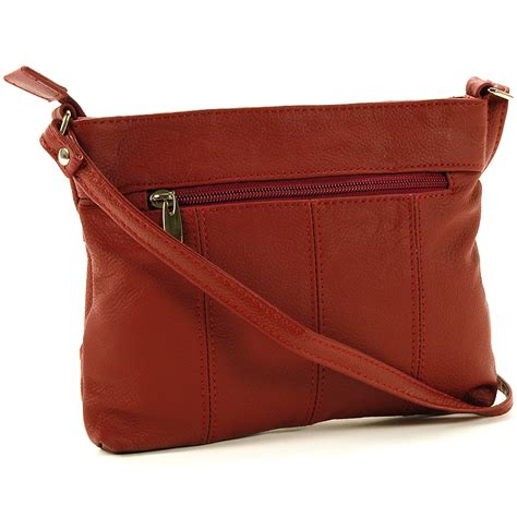 Womens Genuine Leather Handbag Cross Body Bag Shoulder Bag Organizer