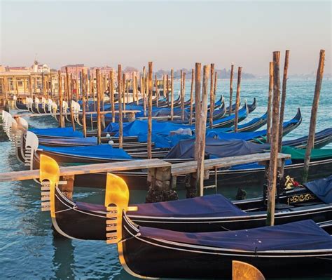 Premium Photo Gondolas In San Marco Shore