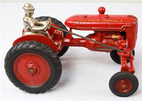 Bargain Johns Antiques Arcade Cast Iron Farmall A Cultivision Toy