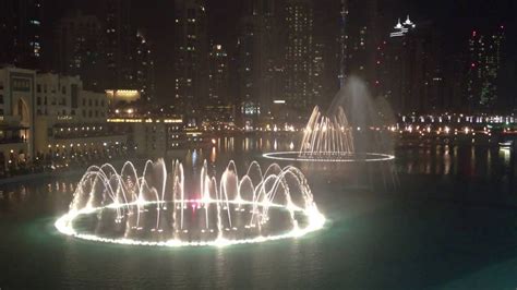 Dancing Fountains Burj Khalifa Dubai Youtube