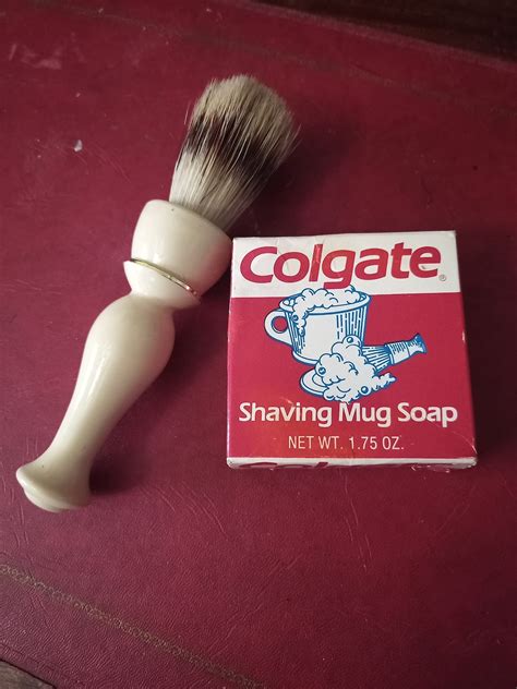 Vintage Brushsoap Setavon Brush And Colgate Soap Etsy