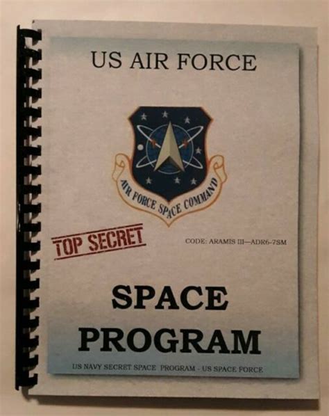 Us Air Force Secret Space Program A Blue Planet Project Book Ebay