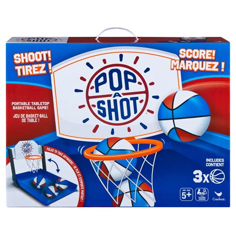 Pop A Shot Portable Tabletop Basketball Game For Kids Families And