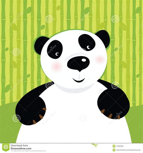 Black And White Panda Bear Stock Vector Illustration Of
