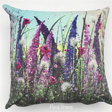 Colourful Velvet Floral Cushions By Wendy Carlton
