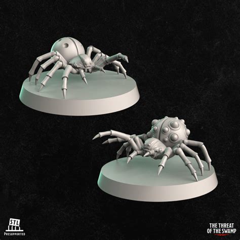 3d Printable Giant Spiders By Threat Factory