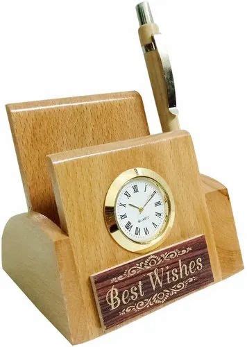 Vk Creations Promotional Mobile Wooden Pen Stand For Office At Rs 110
