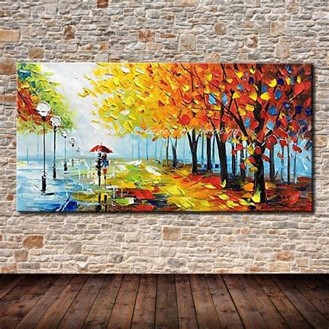 Pintado a mano póster decorativo pared arte lienzo pintura al óleo