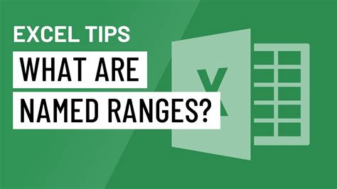 Excel Quick Tip What Are Named Ranges Youtube