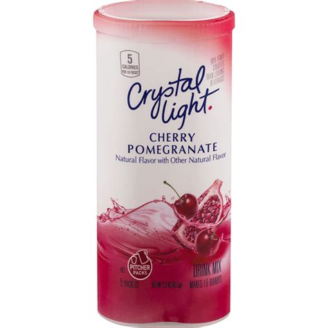 Crystal Light 5 Pitcher Packets Cherry Pomegranate Drink Mix 5 Packets