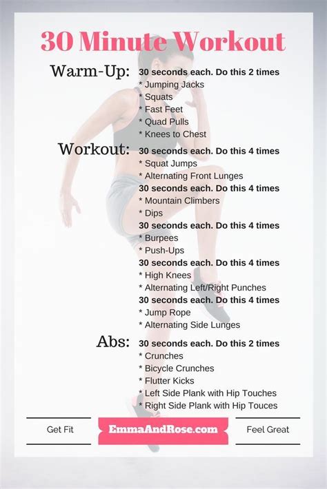 30 Minute Bodyweight Workout Find This And More Workouts At