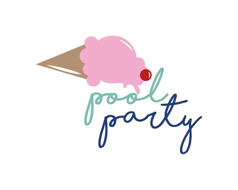 Pool Party Svg Clipart Vector Art Cute Clipart Silhouette Etsy