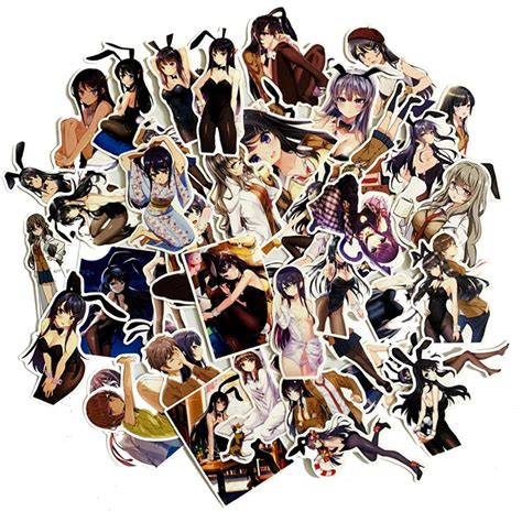 Buy Bunny Girl Anime Sexy Girl Stickers50pcslaptop And Water Bottle Decal Aesthetic Sticker