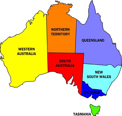 Australia Map Country Region | Map of World Region City