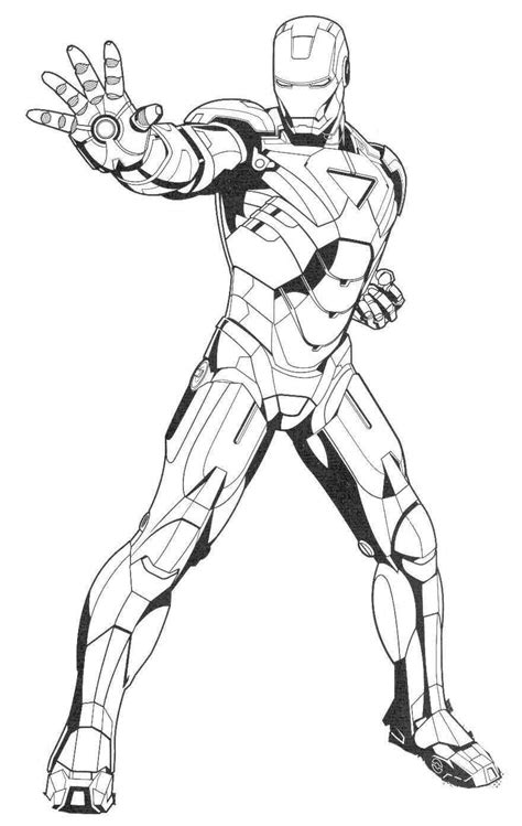 Iron Man Ready Ultimate Weapon Coloring Page Superhero Coloring Pages Superhero Coloring
