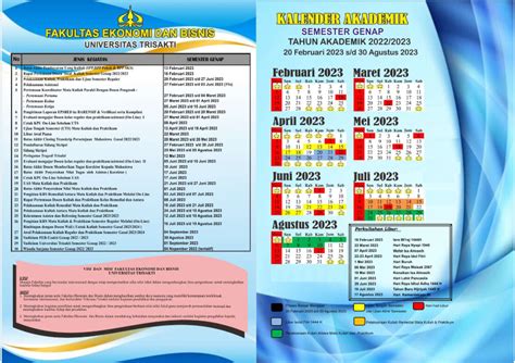 Kalender Akademik 20222023 Fakultas Ekonomi Dan Bisnis Universitas