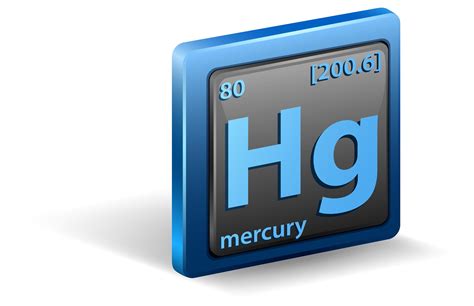 Mercury Chemical Element Chemical Symbol With Atomic Number And Atomic