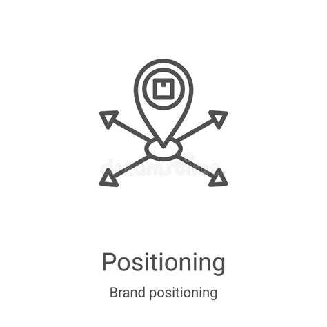 Positioning Icon Vector From Brand Positioning Collection Thin Line