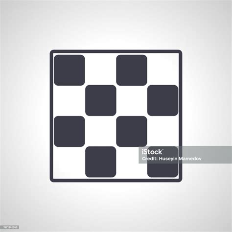 Chess Icon Checkers Game Icon Chess Board Icon Stock Illustration