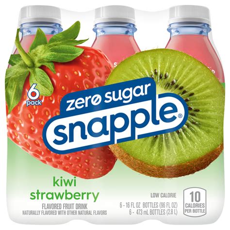 Save On Snapple Zero Sugar Fruit Drink Kiwi Strawberry 6 Pk Order