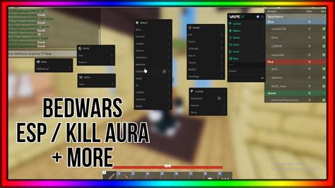 Bedwars Esp Kill Aura Script Pastebin Youtube