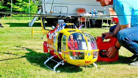 Amazing Rc Bo 105 Queensland Scale Model Turbine Helicopter